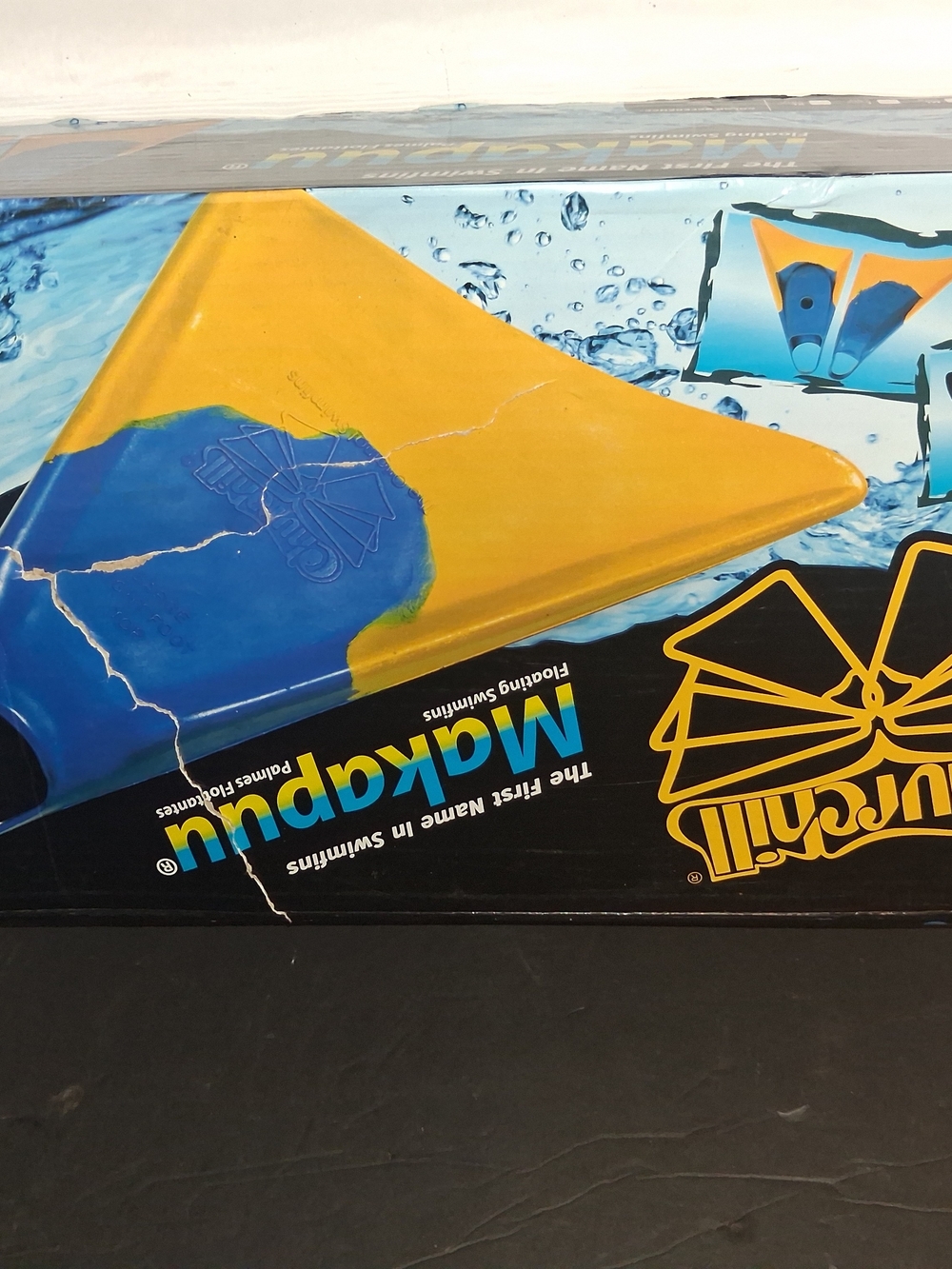 Churchill The Original Floating Swim Fins Blue Yellow Size Small